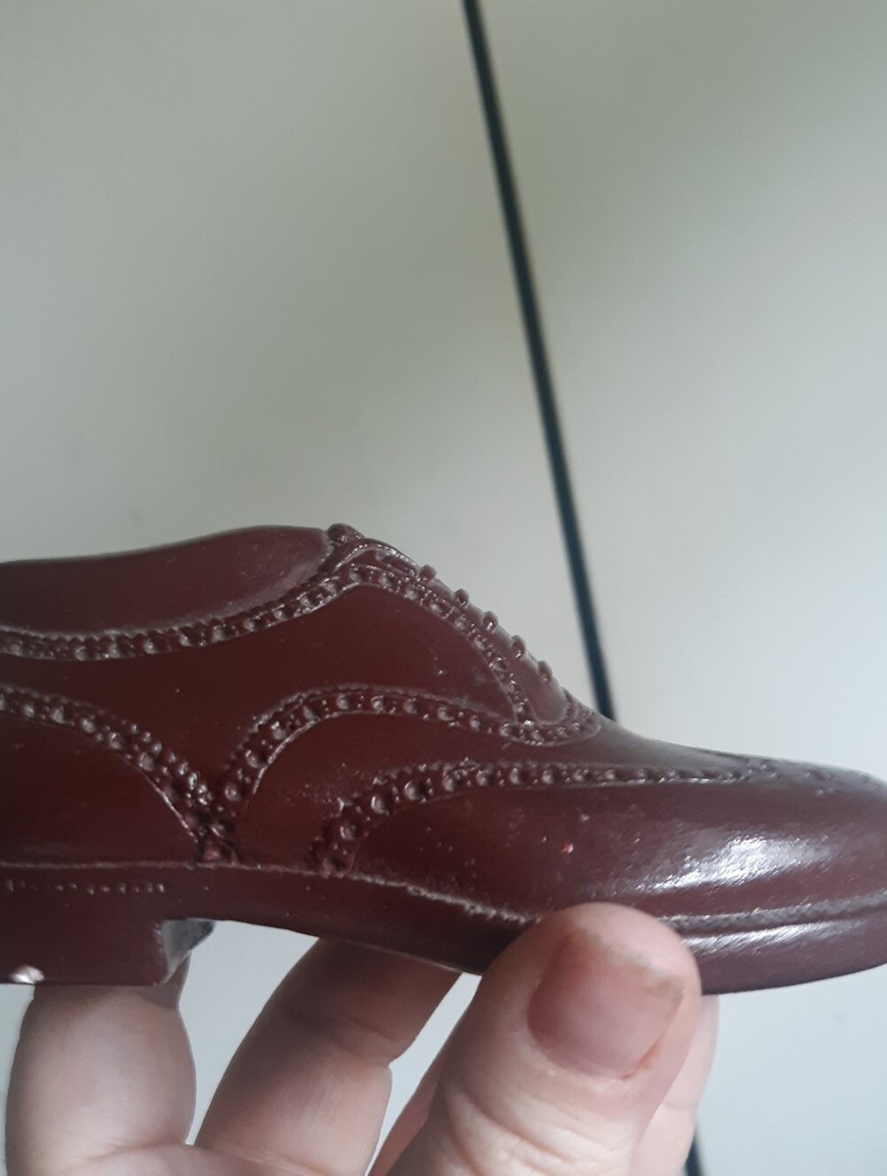 Vintage Florsheim Shoe Salesman Sample Miniature Plastic Wingtip Brogue Display